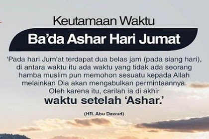 Bada Ashar itu Jam Berapa?